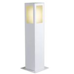 BALIZADOR BOLT QUADRADO 1 E-27 50CM PA150 BRANCO