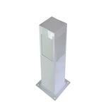 BALIZADOR BOLT QUADRADO 1 E-27 50CM PA150 BRANCO