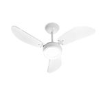 VENT TETO NEW LIGHT C/ LED 6000K 12W BRANCO 127V 383182