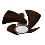 Venti-Delta Ventilador de Teto Tornado LED 4 Pás Laqueadas 127 V C3V, 614113, 130 W, Marrom Tabaco