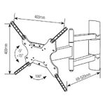 Suporte p/ TV LCD/LED 23-55" SBRP145 - BRASFORMA