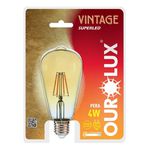 LAMP LED VINTAGE PERA ST64 4W BIV 2400K 5335 OUROLUX