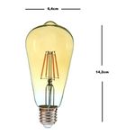LAMP LED VINTAGE PERA ST64 4W BIV 2400K 5335 OUROLUX