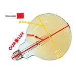 Lâmpada Led Vintage Globo G125 4W Bivolt 2400K 5355 - OUROLUX