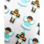 KIT CRUZ E ANJO 50X40MM EMBORRACHADO 689 .