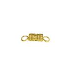 Fecho Rosca c/ Argola 4x12mm Dourado - 10 unidades