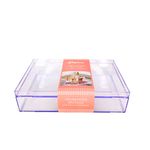 Organizador Multiuso c/ Tampa Empalhável - 1 unidade - 24,5x16,5cm