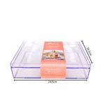 Organizador Multiuso c/ Tampa Empalhável - 1 unidade - 24,5x16,5cm