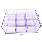 Organizador c/ Divisões e Tampa - 1 unidade - 22x16 cm
