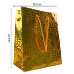 Sacolas de Presente Coloridas Holográficas 14,5X11,5cm - 1 unidade