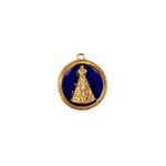 Pingente Nossa Senhora Resinado Azul - 1 Unidade