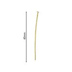 Alfinete Dourado - 10g - 40mm