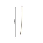 Alfinete Semi Ouro Velho - 10g - 40mm