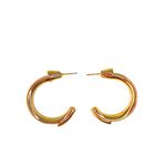 Base p/ Brinco Argola Médio Dourado - 2 unidades
