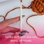 AGULHA CROCHE PLASTICO ABS - 1 Unidade