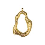 Pingente Dourado Abstrato