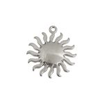 Pingente Grande Sol Niquel Liso - 1 Unidade