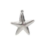 Pingente Estrela Lisa Niquel