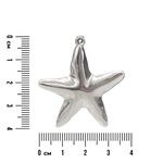 Pingente Estrela Lisa Niquel