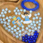 Kit Pronto Terço Infantil Azul