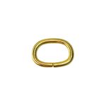 Argola Aluminio 14,5x9MM Ouro - 20 Unidades