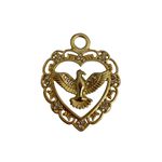 Pingente Espirito Santo Dourado C/ Strass
