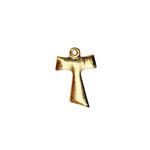 Crucifixo Tau / São Francisco de Assis - 2 unidades - Dourado