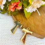 Crucifixo Tau / São Francisco de Assis - 2 unidades - Dourado