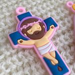 Entremeios Crucifixo e Nossa Senhora Rosa Infantil - 2 Unidades