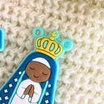 Entremeios Crucifixo e Nossa Senhora Ciano Infantil - 2 Unidades