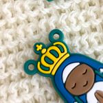 Entremeios Crucifixo E Nossa Senhora Verde Infantil - 2 Unidades 