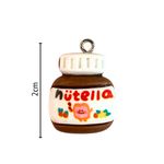 Pingente Pote de Nutella Resina - 2 unidades