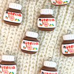 Pingente Pote de Nutella Resina - 2 unidades