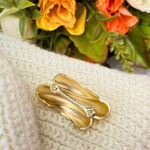 Passador Trabalhado 4,2cm Dourado - 2 Unidades