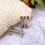 Passador Duas Listras 2x1,5cm Níquel - 2 Unidades