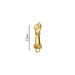 Pingente Figa 2,5cm Dourado - 1 Unidade