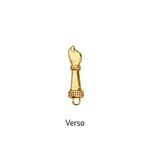 Pingente Figa 2,5cm Dourado - 1 Unidade