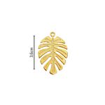Pingente Costela de Adão 3,6cm Dourado - 1 unidade
