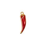 Pingente de Pimenta 4cm Dourado - 1 unidade