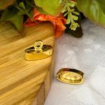 Terminal Achatado Oval 10x06mm Dourado - 2 Unidades