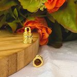 Terminal Trabalhado 7mm Dourado - 2 Unidades