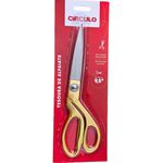 Tesoura Alfaiate Dourada Metálica 23,8cm