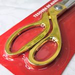 Tesoura Alfaiate Dourada Metálica 23,8cm