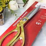 Tesoura Alfaiate Dourada Metálica 23,8cm