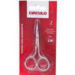 Tesoura p/ Acabamento Prateada 9cm