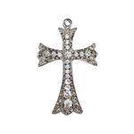 Crucifixo C/ Strass Niquel