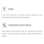 *Masturbador Vagina Dupla em Cyber Skin Com Vibrador SI (1109) - Padrão