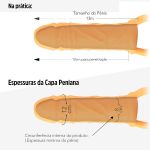 *Capa Peniana Com Anel Escrotal Fanle SI (1337) - Bege