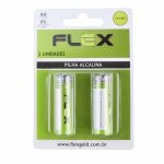 *Pilha Pequena AA Alcalina 2un Flex (FX-AAK2-17210) - Padrão