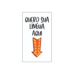 *PROMO - Gel Comestível Com Tatoo Provisória Quero Sua Língua 15ml Validade 06/24 (17660) - Açaí